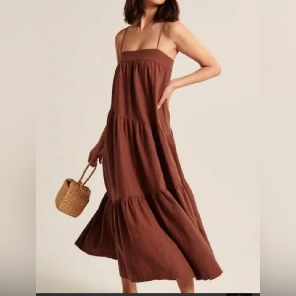 Abercrombie and Fitch Brown Maxi Dress